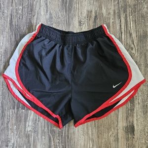 Nike Black, Red, and White Running Shorts, Size S